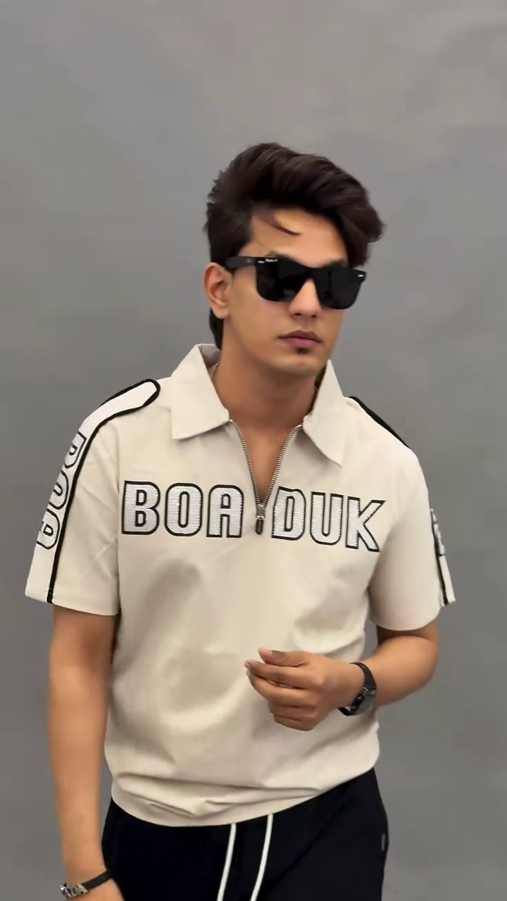 Sporty Edge: Bold Graphic Polo for Modern Street Style