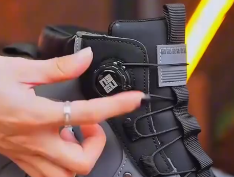 Rugged Performance: Futuristic High-Top Sneakers with Outdoor Edge