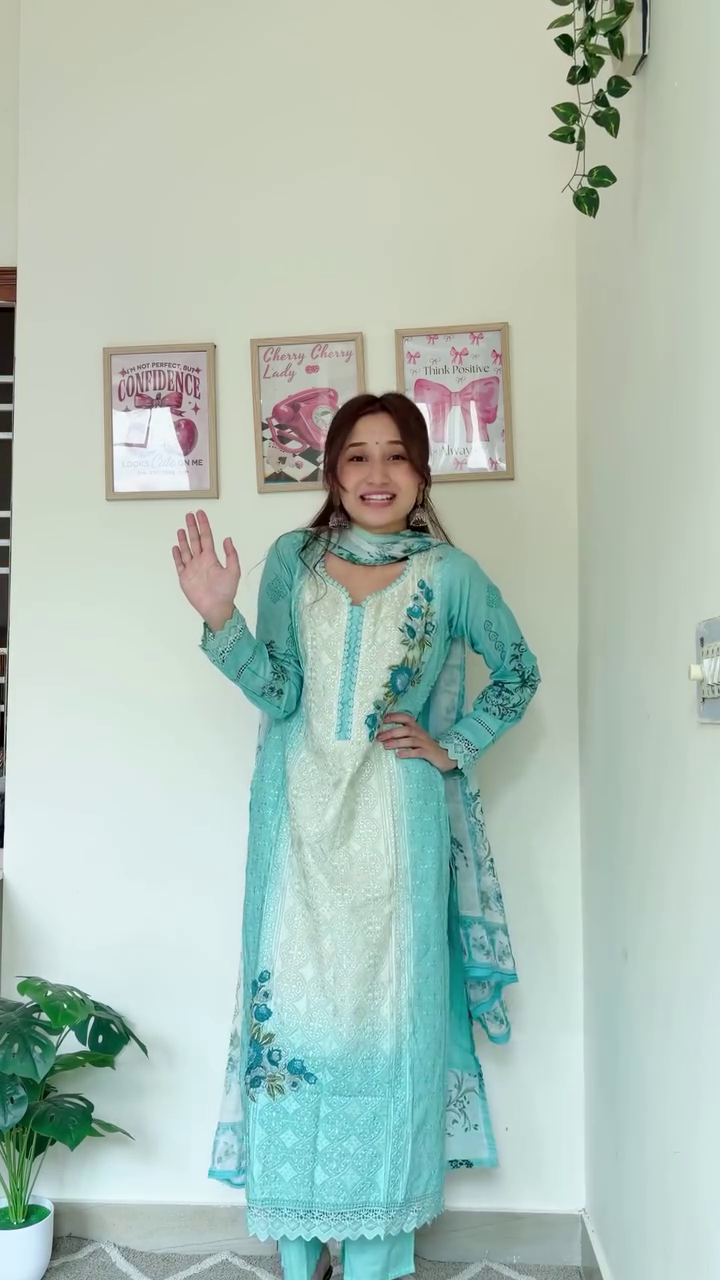 Blossom in Elegance with Our Luxurious Floral Embroidered Ethnic Suit Collection