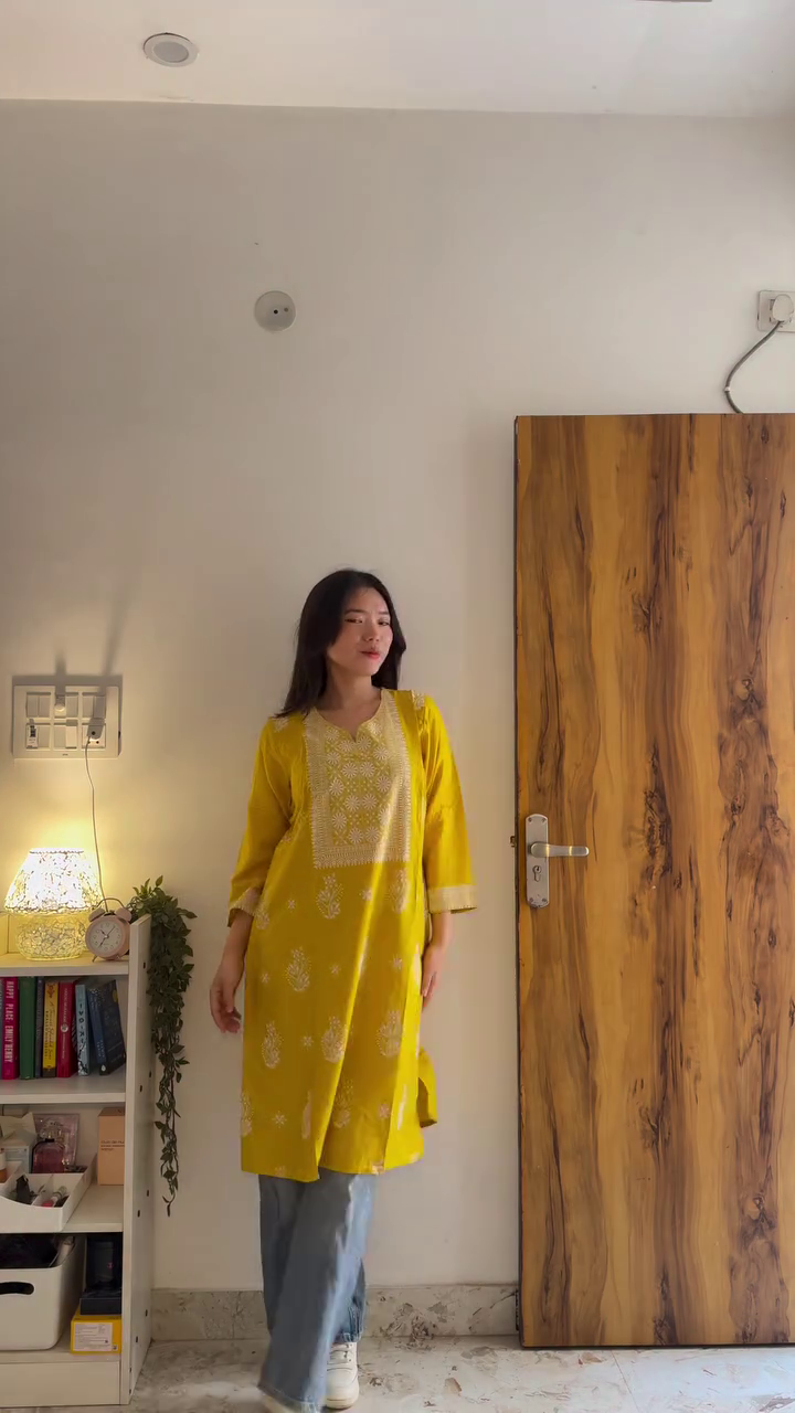 Bright  Printed Kurti with – Effortless Ethnic Charm for Everyday Elegance