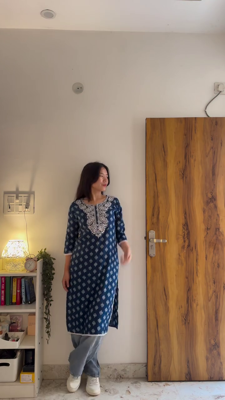Bright  Printed Kurti with – Effortless Ethnic Charm for Everyday Elegance