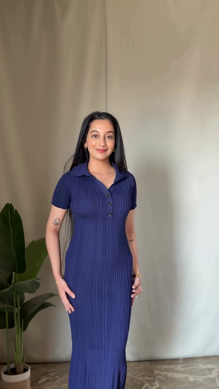 Dark Denim Bodycon Dress – Sleek Modern Western Wear