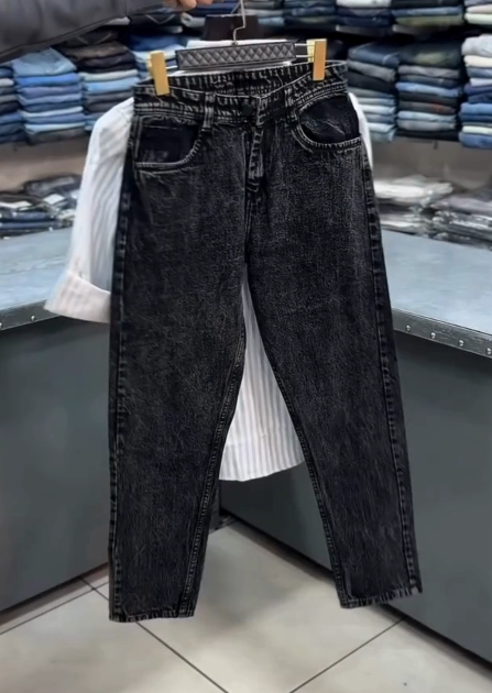 Smart Striped Shirt with Denim Jeans for Boys