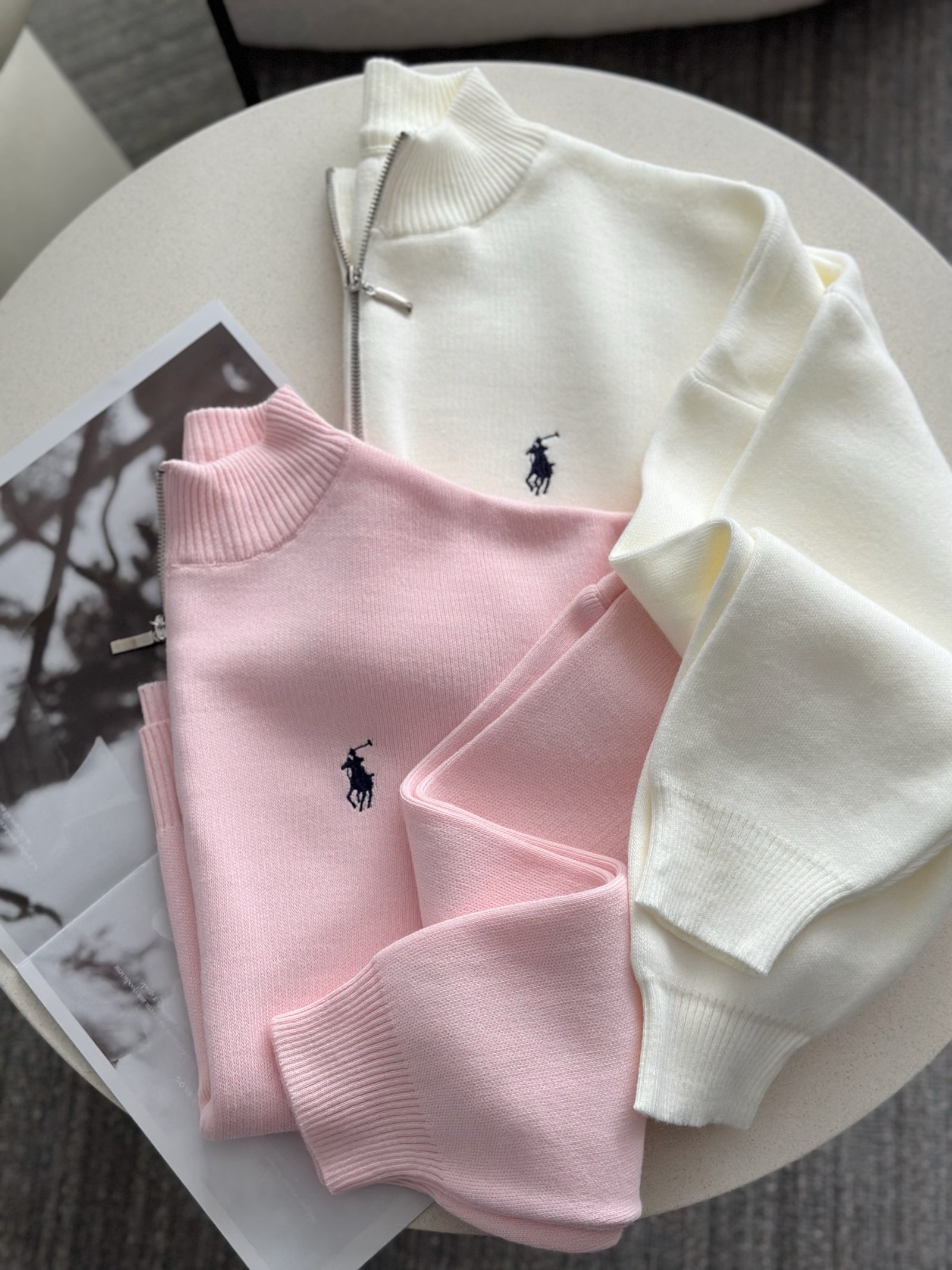 Elevate Your Wardrobe with a Premium Soft Knit Zip-Up Sweater Collection
