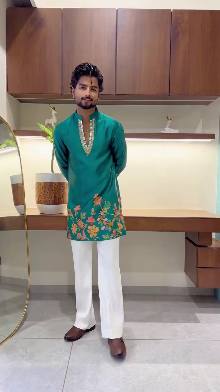 Elegant Designer Kurta Collection in Vibrant Pink, Orange & Teal – Traditional Style with a Modern Touch