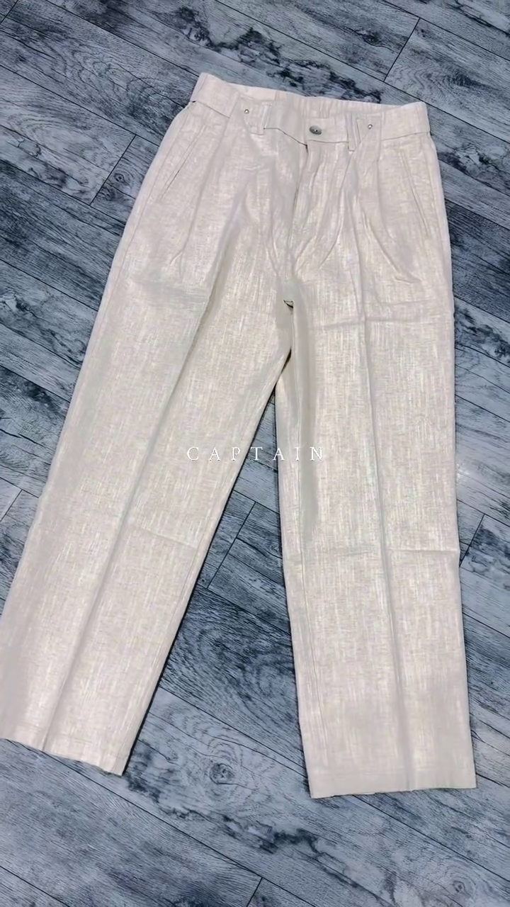Elegant Maroon Button-Down Shirt with Cream Wide-Leg Trousers for Men – A Sophisticated Smart-Casual Outfit for Modern Minimalist Fashion