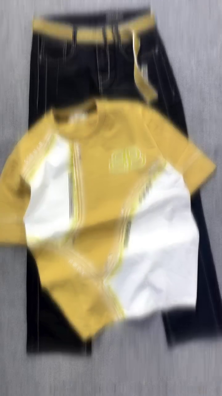 Trendy Mustard  and White Color Block T-Shirt with Stylish Black Denim Jeans, Modern Casual Streetwear Outfit for Girls and Women